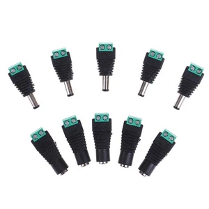 5pcs Female Male DC Power Cable Connector Jack Plug Connection For LED Strip _j - Photo 1/14