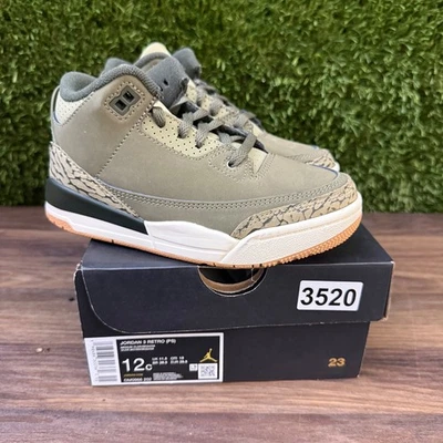 Jordan 3 Retro Family Affair Mediano Oliva DM0966-202 Talla 12C TD Nuevo Foto 1 de 4