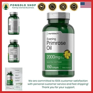 Cápsulas de aceite de onagra 2000 mg | Equilibrio hormonal y salud femenina - Picture 1 of 10