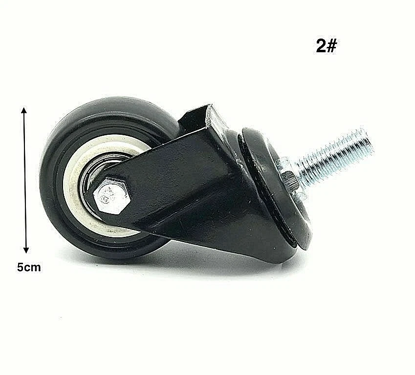 x Rotella Ruota con Perno 2 # Orientabile Girevole Cuscinetti Carrello Hmj - Immagine 1 di 1