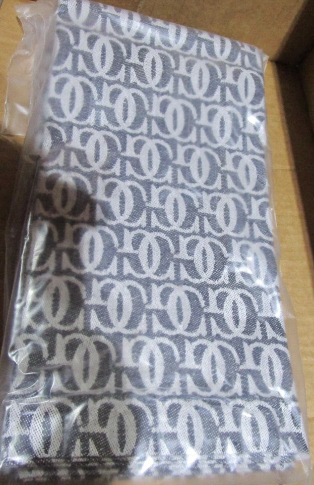 4 guardanapos Williams Sonoma Grande Cuisine monograma ardósia jacquard novos - Imagem 1 de 1