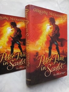 GERALDINE McCAUGHREAN ** SIGNED ** PETER PAN IN SCARLET.06 H/B 1ST/2 + CARD NEW