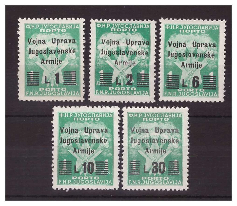 LITORALE SLOVENO - OCCUPAZIONE JUGOSLAVA segnatasse ** MNH