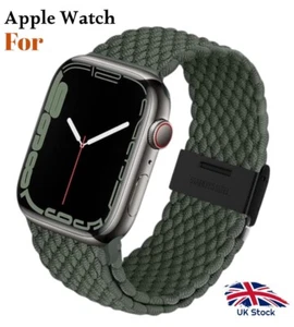 Watch Strap Nylon Elastic Bands for Apple Watch 8 7 6 5 4 3 Band 42/44/45/49mm - Picture 1 of 8