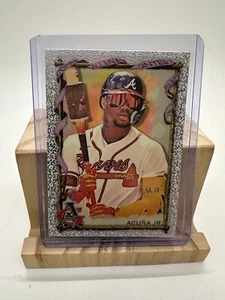 2023 Topps Allen & Ginter Ronald Acuña Jr. lámina filigrana SP número alto #360 Jugador Más Valioso - Imagen 1 de 6
