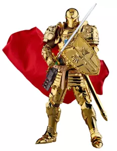 Beast Kingdom DAH Medieval Knight Iron Man Golden Armor PX 1/12 Action Figure - Picture 1 of 7