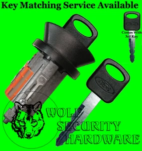 Cilindro de bloqueo con llave de encendido para Ford F150 F250 97-03 (algunos 96 y 04) con 3 llaves - Imagen 1 de 2