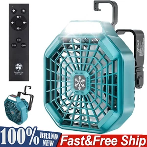Portable Camping Fan for Makita 18V Li-ion Battery Outdoor Jobsite Fan w/Remote - Picture 1 of 8