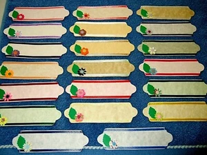 20 Handmade Embellished Scrapbooking Or Gift Tags - Pastel Colors #189 - NEW - Picture 1 of 4