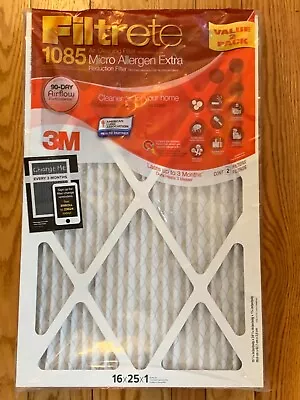 Filtrete 16x25x1 1085 MPR Micro Allergen Air Cleaning Filter MERV 11 New 2-Pack - Image 1 of 4