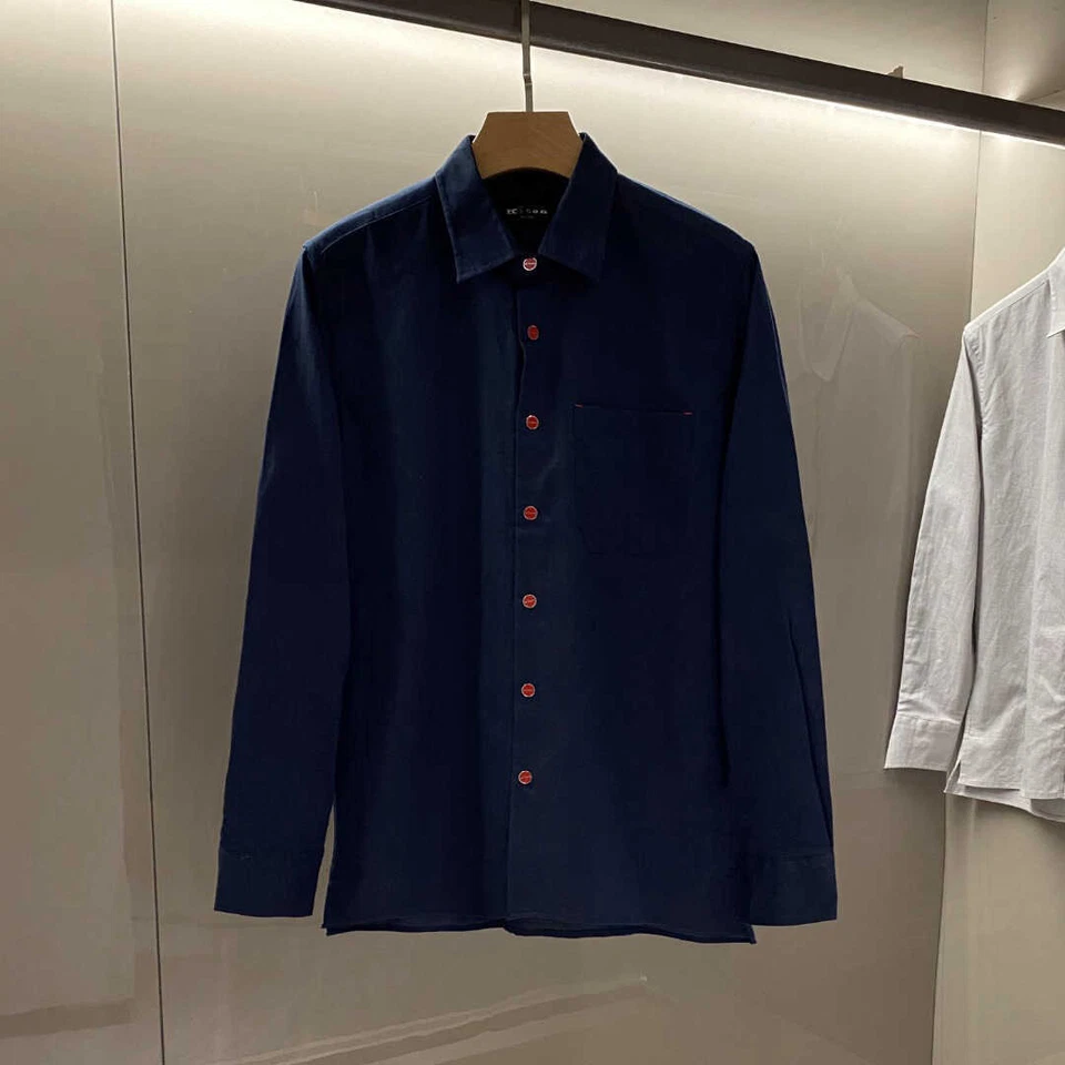 kiton Camisa Hombre Lino Manga Larga Foto 1 de 4