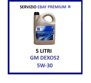 GM 5 LITRI OLIO GM OPEL Dexos2 5w30 Acea C3 MOTORI BENZINA E DIESEL!! - Foto 1 di 1