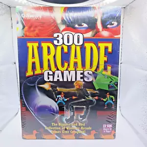 300 Arcade Games - CD-ROM - Brand New Factory Sealed 1995 Windows 95 BIG BOX - Picture 1 of 6