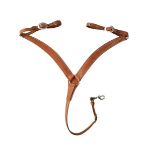 New Western Contoured Horse Herman Oak Breast Collar - Picture 1 of 3