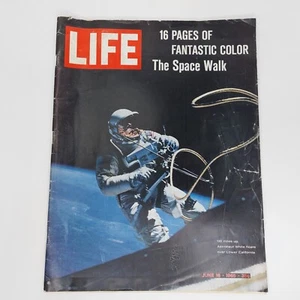 Vintage Life Magazine - June 18 1965 - 16 Pages Fantastic Color - The Space Walk - Picture 1 of 7