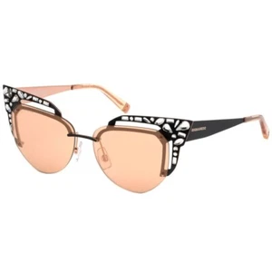DSQUARED2 Emanuelle DQ 0312 33Z Cat Eye Sonnenbrille Gestell schwarz & pink 55-14-140 - Bild 1 von 1