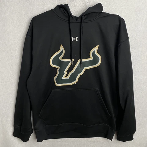 Under Armour USF University Of South Florida Bulls Hoodie Black Men's Size M Cover