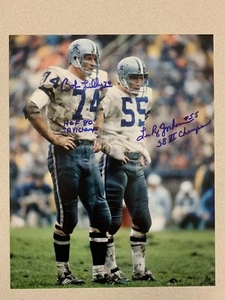 Bob Lilly & Lee Roy Jordan signed DALLAS COWBOYS 8 X 10 Photo - Picture 1 of 1