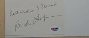 Red Holzman handsignierte 3" x 5" Karteikarte mit PSA/DNA COA - Hall Of Famer - Bild 1 von 1