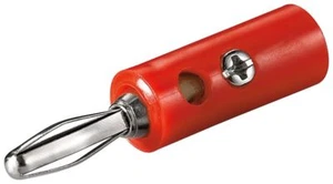 1 Pair Goobay Banana Plug With Screw Connections, Red 2 Piece - Picture 1 of 2