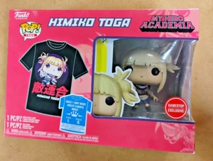 MY HERO ACADEMIA HIMIKO TOGA FUNKO POP & T SHIRT (LARGE) GAMESTOP EXCL. NEW - Picture 1 of 7