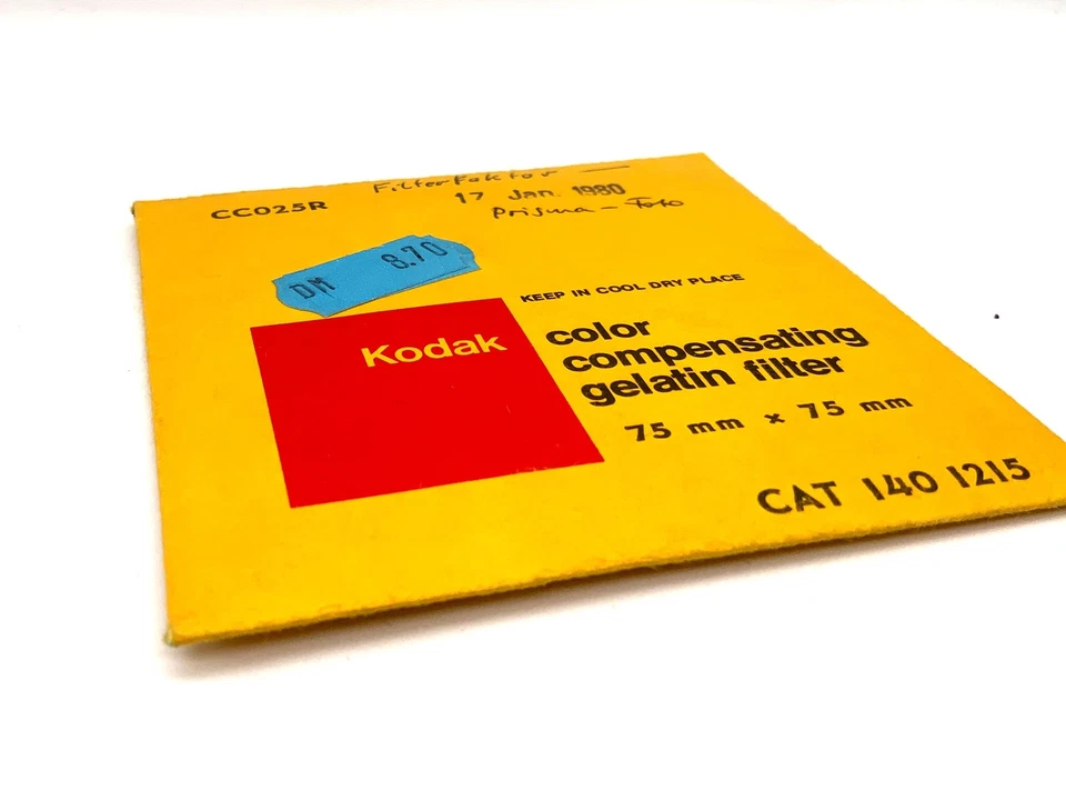 Kodak CC025R Color Compensating Filter 75mm x 75mm Rectangular - Image 1 of 1