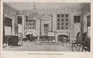 Aquí es donde se firmó la decoración de la independencia, Postal - Imagen 1 de 2