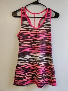 Canotta Fila donna M abbigliamento sportivo racer schiena scollo a V multicolore Slash - Foto 1 di 5