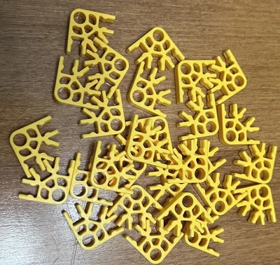 28 Micro K'nex Connector 3-way Yellow Replacement Coaster Part Piece 509042 - Image 1 of 3