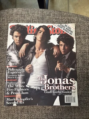 Rolling Stone Magazine 1058 The Jonas Brothers August 2008 Nick Joe Kevin Jonas - Image 1 of 3