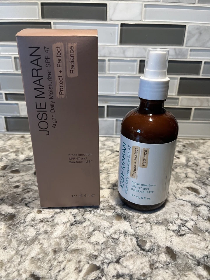 Josie Maran Argan Daily Moisturizer SPF 47 Protect + Perfect Radiance 6 oz NIB - Image 1 of 1