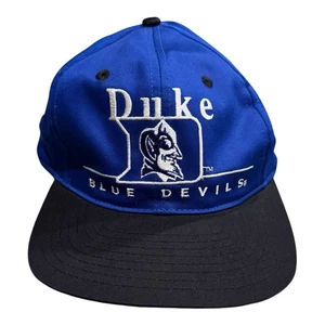 Vintage Duke University Twins Enterprise Snapback Hat Blue Adjustable - Picture 1 of 21