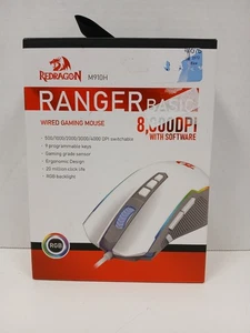 Redragon Ranger Basic M910H Wired Gaming Mouse, White - Picture 1 of 3