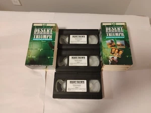 CBS News VHS Desert Triumph Complete Story Of The Persian Gulf War 3 Tape Set - Picture 1 of 20