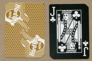 HARD ROCK CASINO HOTEL, Las Vegas. Lucky Jack of Clubs GOLD SWAP PLAYING CARD - Picture 1 of 3