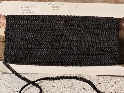 5  METRES de jolie petite PASSEMENTERIE Ancien stock 5 mm env - Photo 1/4