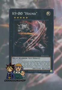 Yu-Gi-Oh! K9-00 "Hound" JUSH-EN036 ** Super Rare ** - Picture 1 of 2