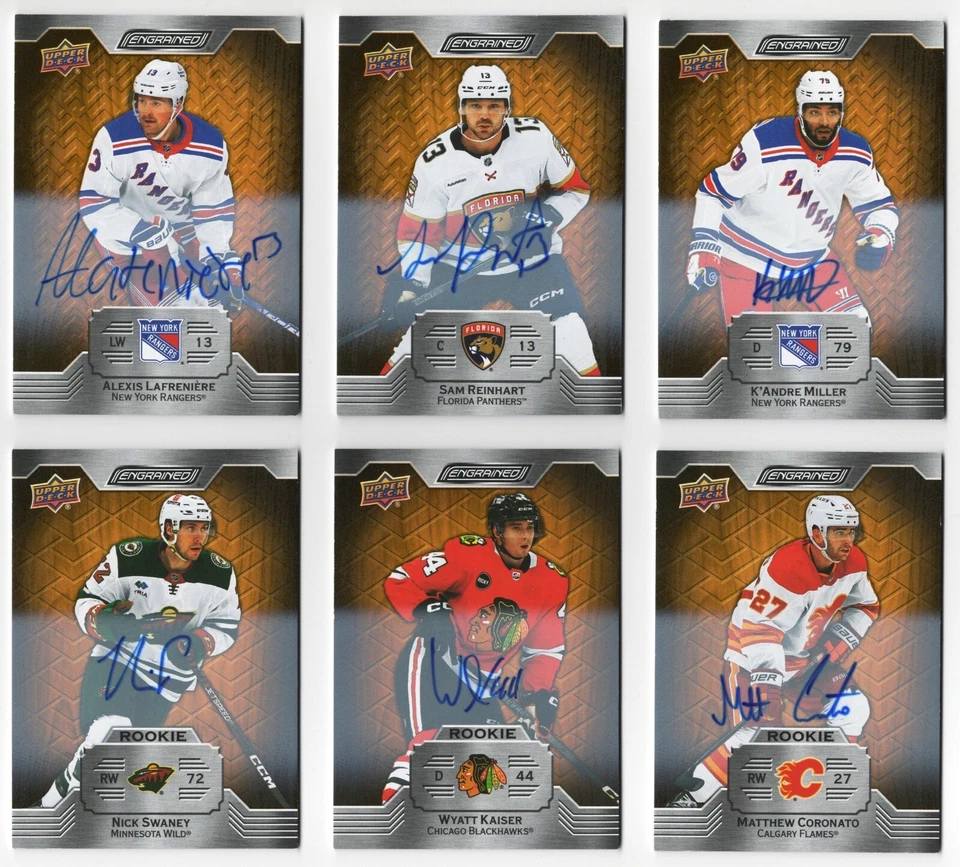 2023-24 Upper Deck Engrained Base & Rookies Oak Autograph Pick from List !! - Image 1 of 1