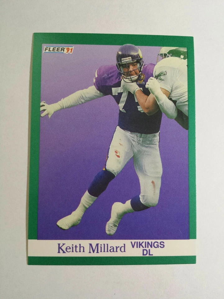 KEITH MILLARD 1991 FLEER FOOTBALL CARD # 287 C5349 - Image 1 of 1