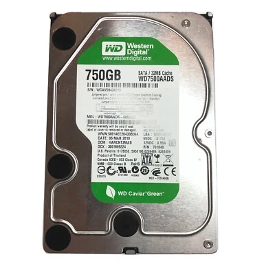 Western Digital HDD Hard Disk 3,5" 160 250 320 500 GB 640 750 5400 7200 RPM WD - Bild 1 von 3