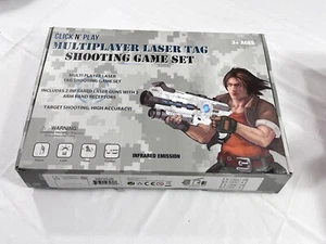 Click N' Play Infrared Laser Tag Game Set Guns and Armband Multi Player Set of 2 - Picture 1 of 8