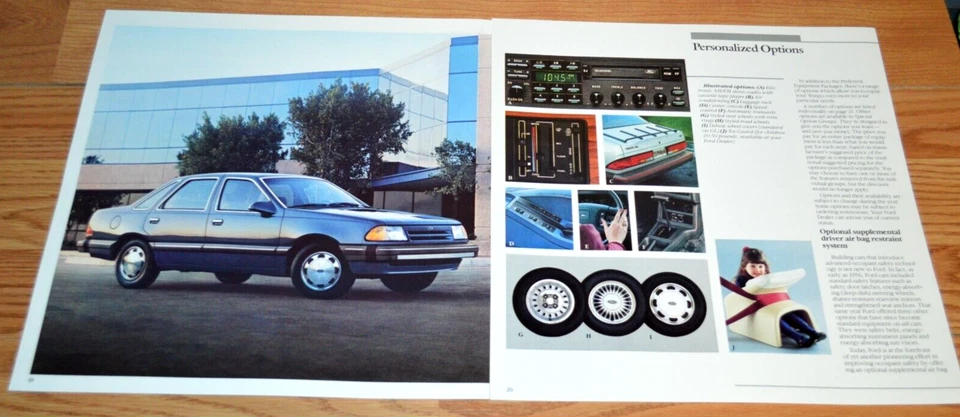 Ford Tempo 1987 anuncio impreso original concesionario anuncio-87 Foto 1 de 2