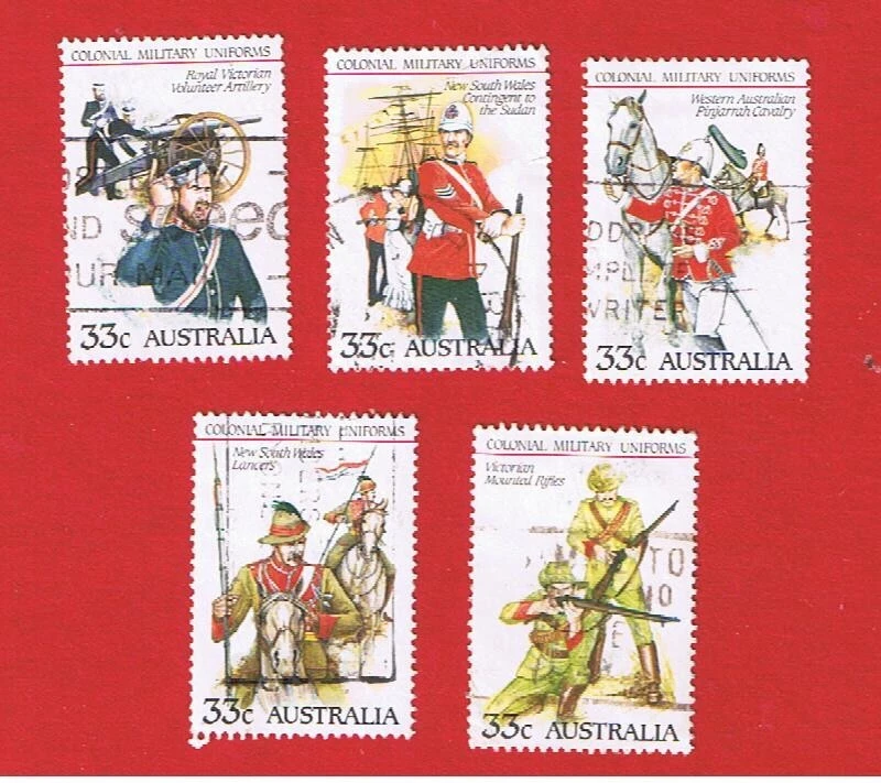 Australia #945a-945e  VF used  Uniforms   Free S/H - Image 1 of 1