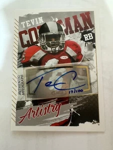 2015 Sage Hit Artistry Autogramm Tevin Coleman 17/100 - Bild 1 von 2