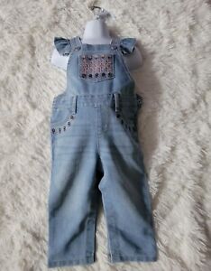 GYMBOREE Girls Denim Jeans Overalls New With Tags