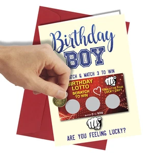 #177 Tarjeta de Rascadores FELICITACIONES CUMPLEAÑOS Tarjeta de Comedia/Divertida/Humor/Broma Grosera - Imagen 1 de 3