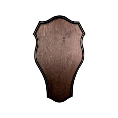 HI LIFE LIVING NATURE Scudo di legno per trofeo daino. Pannello. Corna. Caccia. 40x23cm 030201