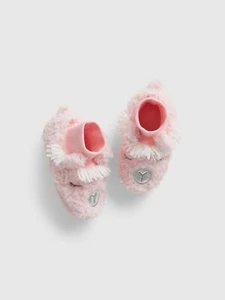 BABY GAP GIRL'S PINK NEW POWDER LLAMA SLIPPERS $39.95 SZ 12/13 BNWT - Picture 1 of 1