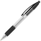 Valuex Retractable Ballpoint Pen Rubber Grip 1.0Mm Tip 0.7Mm Line Black Pack 10