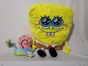 Unique Sparkly Eye Sponge Bob Square Pants  & Gary Yellow Pink Red Rare  - Picture 1 of 4